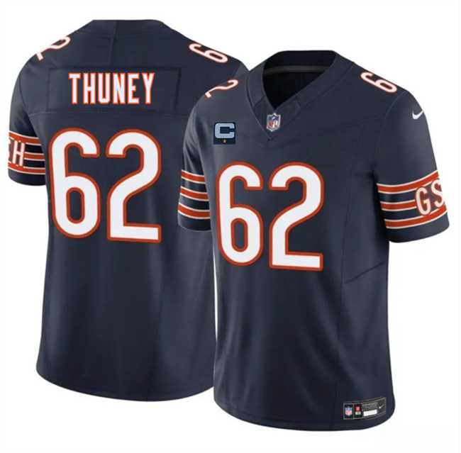 Men's Chicago Bears #62 Joe Thuney Navy 2025 F.U.S.E. With 1-Star C Patch Vapor Untouchable Limited Stitched Jersey Dzhi,We sell and wholesale Men's Chicago Bears #62 Joe Thuney Navy 2025 F.U.S.E. With 1-Star C Patch Vapor Untouchable Limited Stitched Jersey Dzhi on line form chian!