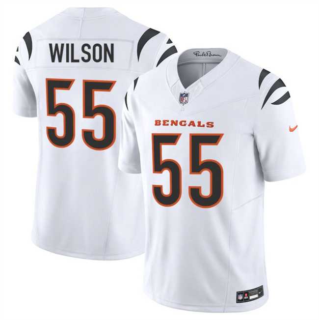 Men's Cincinnati Bengals #55 Logan Wilson White 2025 F.U.S.E. Vapor Untouchable Limited Stitched Jersey Dzhi,We sell and wholesale Men's Cincinnati Bengals #55 Logan Wilson White 2025 F.U.S.E. Vapor Untouchable Limited Stitched Jersey Dzhi on line form chian!