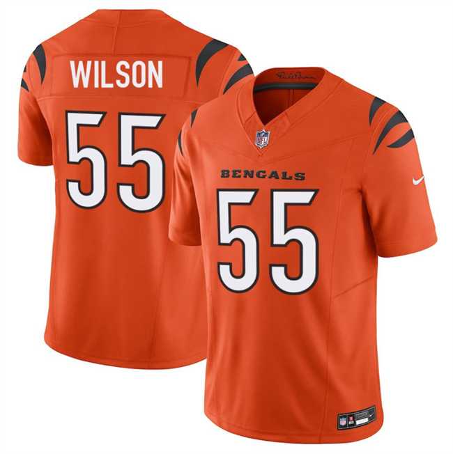 Men's Cincinnati Bengals #55 Logan Wilson Orange 2025 F.U.S.E. Vapor Untouchable Limited Stitched Jersey Dzhi,We sell and wholesale Men's Cincinnati Bengals #55 Logan Wilson Orange 2025 F.U.S.E. Vapor Untouchable Limited Stitched Jersey Dzhi on line form chian!