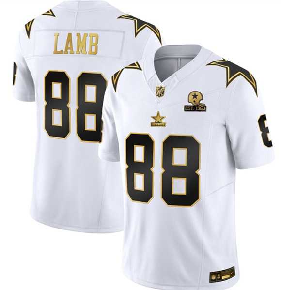 Men's Dallas Cowboys #88 CeeDee Lamb White Gold F.U.S.E. With Established In 1960 Patch Vapor Limited Stitched Jersey Dyin Dyin,We sell and wholesale Men's Dallas Cowboys #88 CeeDee Lamb White Gold F.U.S.E. With Established In 1960 Patch Vapor Limited Stitched Jersey Dyin Dyin on line form chian!