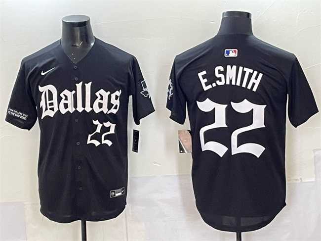 Men's Dallas Cowboys #22 Emmitt Smith Black 'Gothic Lone Star Edition' Limited Stitched Baseball Jersey,We sell and wholesale Men's Dallas Cowboys #22 Emmitt Smith Black 'Gothic Lone Star Edition' Limited Stitched Baseball Jersey on line form chian!