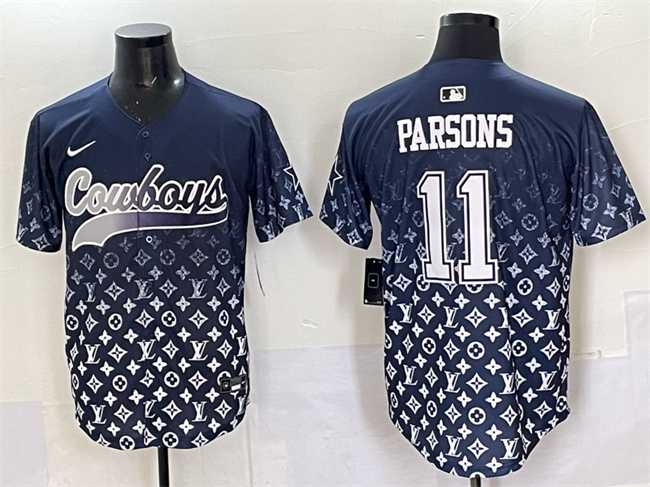Men's Dallas Cowboys #11 Micah Parsons Navy Limited Stitched Baseball Jersey,We sell and wholesale Men's Dallas Cowboys #11 Micah Parsons Navy Limited Stitched Baseball Jersey on line form chian!