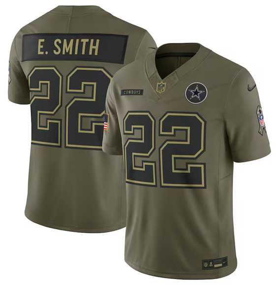 Men's Dallas Cowboys #22 Emmitt Smith Olive 2025 Salute to Service Limited Stitched Jersey Dyin,We sell and wholesale Men's Dallas Cowboys #22 Emmitt Smith Olive 2025 Salute to Service Limited Stitched Jersey Dyin on line form chian!