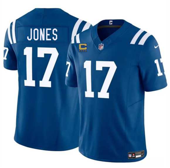 Men's Indianapolis Colts #17 Daniel Jones Blue 2025 F.U.S.E. With 4-Star C Patch Vapor Limited Stitched Jersey Dzhi,We sell and wholesale Men's Indianapolis Colts #17 Daniel Jones Blue 2025 F.U.S.E. With 4-Star C Patch Vapor Limited Stitched Jersey Dzhi on line form chian!