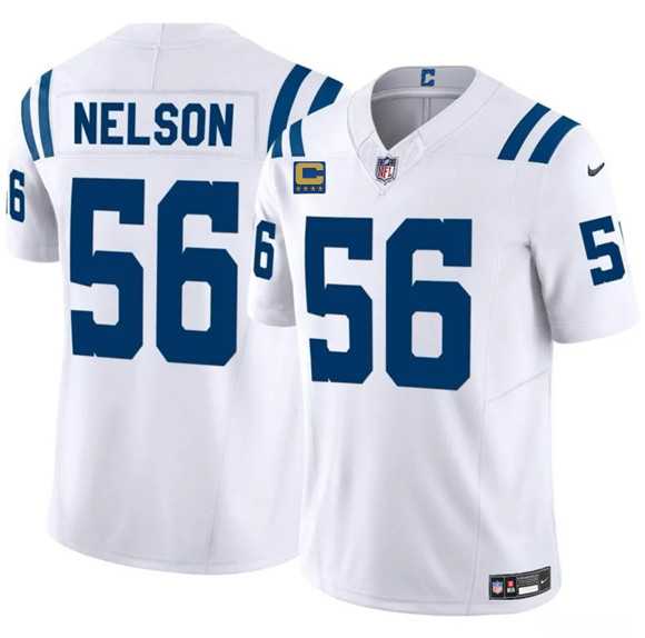 Men's Indianapolis Colts #56 Quenton Nelson White 2025 F.U.S.E. With 4-Star C Patch Vapor Limited Stitched Jersey Dzhi,We sell and wholesale Men's Indianapolis Colts #56 Quenton Nelson White 2025 F.U.S.E. With 4-Star C Patch Vapor Limited Stitched Jersey Dzhi on line form chian!