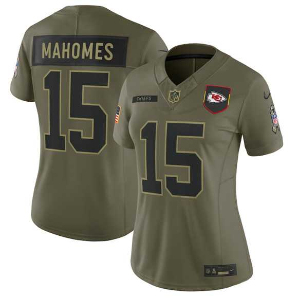 Women's Kansas City Chiefs #15 Patrick Mahomes Olive 2025 Salute to Service Limited Stitched Jersey Dyin,We sell and wholesale Women's Kansas City Chiefs #15 Patrick Mahomes Olive 2025 Salute to Service Limited Stitched Jersey Dyin on line form chian!