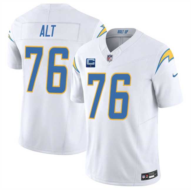 Men's Los Angeles Chargers #76 Joe Alt White 2025 F.U.S.E With 1-Star C Patch Vapor Limited Stitched Jersey Dzhi,We sell and wholesale Men's Los Angeles Chargers #76 Joe Alt White 2025 F.U.S.E With 1-Star C Patch Vapor Limited Stitched Jersey Dzhi on line form chian!