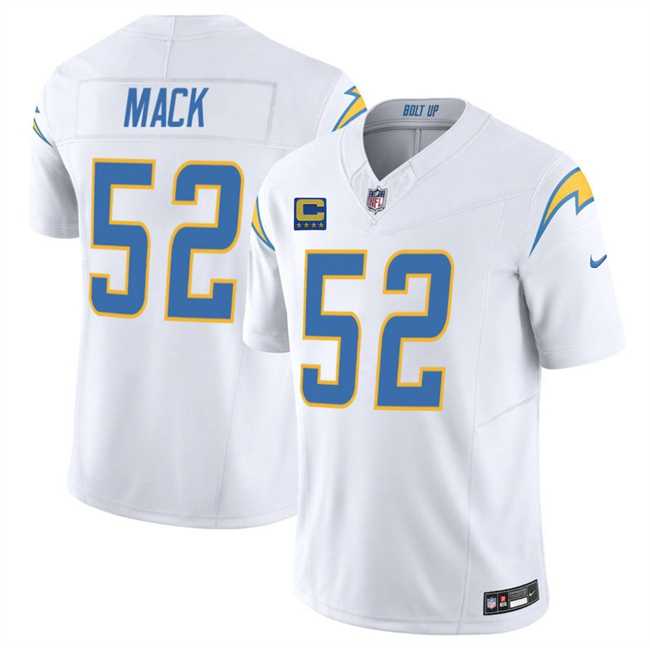 Men's Los Angeles Chargers #52 Khalil Mack White 2025 F.U.S.E With 4-Star C Patch Vapor Limited Stitched Jersey Dzhi,We sell and wholesale Men's Los Angeles Chargers #52 Khalil Mack White 2025 F.U.S.E With 4-Star C Patch Vapor Limited Stitched Jersey Dzhi on line form chian!