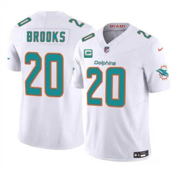 Men's Miami Dolphins #20 Jordyn Brooks White 2025 F.U.S.E. With 1-Star C Patch Vapor Limited Stitched Jersey Dzhi,We sell and wholesale Men's Miami Dolphins #20 Jordyn Brooks White 2025 F.U.S.E. With 1-Star C Patch Vapor Limited Stitched Jersey Dzhi on line form chian!