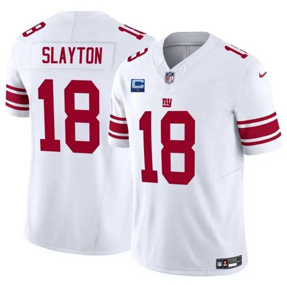 Men's New York Giants #18 Darius Slayton White 2025 F.U.S.E. With 1-Star C Patch Vapor Untouchable Limited Stitched Jersey Dzhi,We sell and wholesale Men's New York Giants #18 Darius Slayton White 2025 F.U.S.E. With 1-Star C Patch Vapor Untouchable Limited Stitched Jersey Dzhi on line form chian!