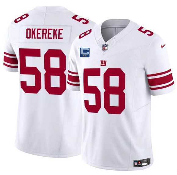 Men's New York Giants #58 Bobby Okereke White 2025 F.U.S.E. With 2-Star C Patch Vapor Untouchable Limited Stitched Jersey Dzhi,We sell and wholesale Men's New York Giants #58 Bobby Okereke White 2025 F.U.S.E. With 2-Star C Patch Vapor Untouchable Limited Stitched Jersey Dzhi on line form chian!