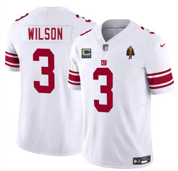 Men's New York Giants #3 Russell Wilson White 2025 F.U.S.E. With 4-star C Patch And Walter Payton Patch Vapor Untouchable Limited Stitched Jersey Dzhi,We sell and wholesale Men's New York Giants #3 Russell Wilson White 2025 F.U.S.E. With 4-star C Patch And Walter Payton Patch Vapor Untouchable Limited Stitched Jersey Dzhi on line form chian!