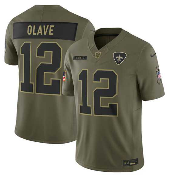 Men's New Orleans Saints #12 Chris Olave Olive 2025 Salute to Service Limited Stitched Jersey Dyin,We sell and wholesale Men's New Orleans Saints #12 Chris Olave Olive 2025 Salute to Service Limited Stitched Jersey Dyin on line form chian!