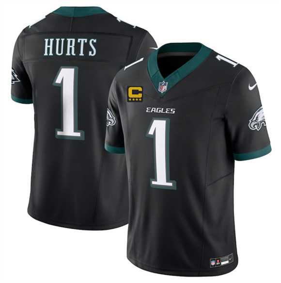 Men's Philadelphia Eagles #1 Jalen Jurts Black 2025 F.U.S.E. With 4-Star C Patch Vapor Untouchable Limited Stitched Jersey Dzhi,We sell and wholesale Men's Philadelphia Eagles #1 Jalen Jurts Black 2025 F.U.S.E. With 4-Star C Patch Vapor Untouchable Limited Stitched Jersey Dzhi on line form chian!