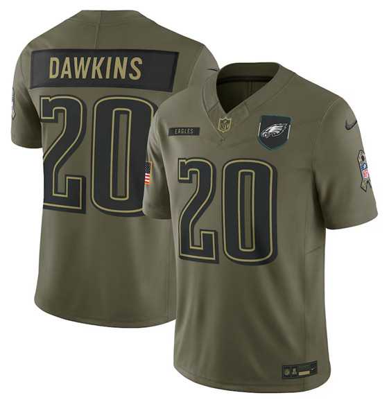 Men's Philadelphia Eagles #20 Brian Dawkins Olive 2025 Salute to Service Limited Stitched Jersey Dyin,We sell and wholesale Men's Philadelphia Eagles #20 Brian Dawkins Olive 2025 Salute to Service Limited Stitched Jersey Dyin on line form chian!