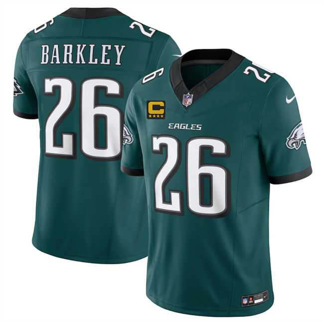 Men's Philadelphia Eagles #26 Saquon Barkley Green 2025 F.U.S.E. With 4-Star C Patch Vapor Untouchable Limited Stitched Jersey Dzhi,We sell and wholesale Men's Philadelphia Eagles #26 Saquon Barkley Green 2025 F.U.S.E. With 4-Star C Patch Vapor Untouchable Limited Stitched Jersey Dzhi on line form chian!