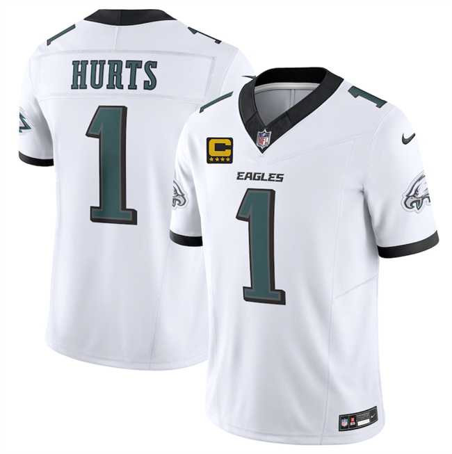 Men's Philadelphia Eagles #1 Jalen Jurts White 2025 F.U.S.E. With 4-Star C Patch Vapor Untouchable Limited Stitched Jersey Dzhi,We sell and wholesale Men's Philadelphia Eagles #1 Jalen Jurts White 2025 F.U.S.E. With 4-Star C Patch Vapor Untouchable Limited Stitched Jersey Dzhi on line form chian!