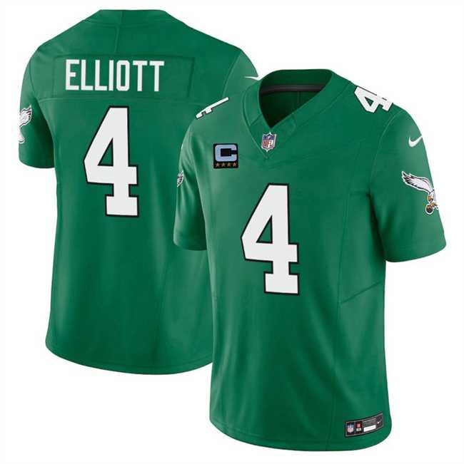Men's Philadelphia Eagles #4 Jake Elliott Kelly Green 2025 F.U.S.E. With 4-Star C Patch Vapor Untouchable Limited Throwback Stitched Jersey Dzhi,We sell and wholesale Men's Philadelphia Eagles #4 Jake Elliott Kelly Green 2025 F.U.S.E. With 4-Star C Patch Vapor Untouchable Limited Throwback Stitched Jersey Dzhi on line form chian!