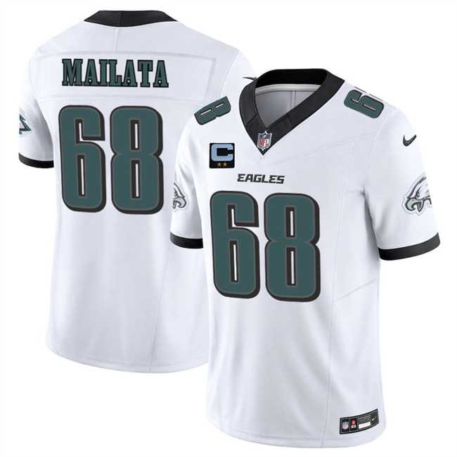 Men's Philadelphia Eagles #68 Jordan Mailata White 2025 F.U.S.E. With 2-Star C Patch Vapor Untouchable Limited Stitched Jersey Dzhi,We sell and wholesale Men's Philadelphia Eagles #68 Jordan Mailata White 2025 F.U.S.E. With 2-Star C Patch Vapor Untouchable Limited Stitched Jersey Dzhi on line form chian!