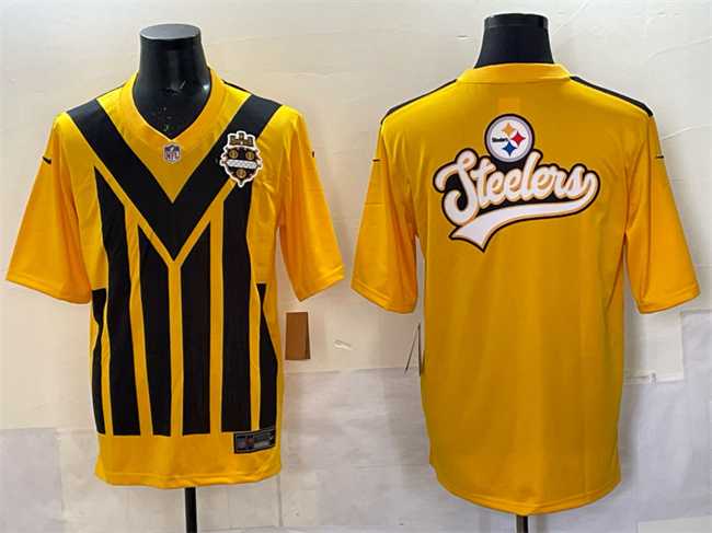 Men's Pittsburgh Steelers Team Big Logo Gold 1933 Throwback Alternate Stitched Jersey,We sell and wholesale Men's Pittsburgh Steelers Team Big Logo Gold 1933 Throwback Alternate Stitched Jersey on line form chian!