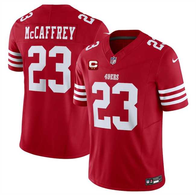 Men's San Francisco 49ers #23 Christian McCaffrey Red 2025 F.U.S.E. With 2-Star C Patch Vapor Untouchable Limited Stitched Jersey Dzhi,We sell and wholesale Men's San Francisco 49ers #23 Christian McCaffrey Red 2025 F.U.S.E. With 2-Star C Patch Vapor Untouchable Limited Stitched Jersey Dzhi on line form chian!