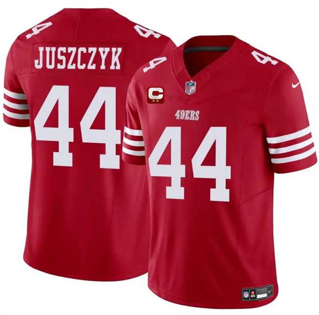 Men's San Francisco 49ers #44 Kyle Juszczyk Red 2025 F.U.S.E. With 2-Star C Patch Vapor Untouchable Limited Stitched Jersey Dzhi,We sell and wholesale Men's San Francisco 49ers #44 Kyle Juszczyk Red 2025 F.U.S.E. With 2-Star C Patch Vapor Untouchable Limited Stitched Jersey Dzhi on line form chian!