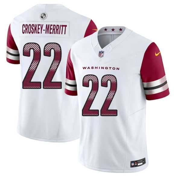 Men's Washington Commanders #22 Jacory Croskey-Merritt White 2025 F.U.S.E. Vapor Limited Stitched Jersey Dzhi,We sell and wholesale Men's Washington Commanders #22 Jacory Croskey-Merritt White 2025 F.U.S.E. Vapor Limited Stitched Jersey Dzhi on line form chian!