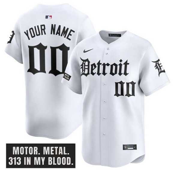 Men's Detroit Tigers ACTIVE PLAYER Custom White 'Motor Gothic Edition' Vapor Premier Limited Stitched Baseball Jersey,We sell and wholesale Men's Detroit Tigers ACTIVE PLAYER Custom White 'Motor Gothic Edition' Vapor Premier Limited Stitched Baseball Jersey on line form chian!