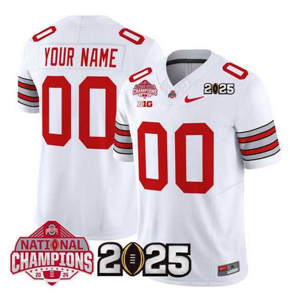 Men's Ohio State Buckeyes Active Player Custom White 2025 CFP Final With National Champions Patch F.U.S.E. Vapor Limited Stitched Jersey,We sell and wholesale Men's Ohio State Buckeyes Active Player Custom White 2025 CFP Final With National Champions Patch F.U.S.E. Vapor Limited Stitched Jersey on line form chian!