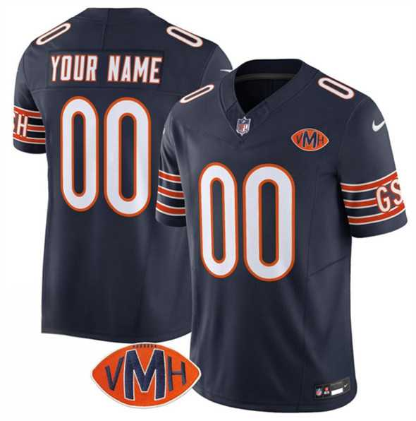 Men's Chicago Bears Active Player Custom Navy 2025 F.U.S.E. With VMH Patch Vapor Untouchable Limited Football Stitched Jersey,We sell and wholesale Men's Chicago Bears Active Player Custom Navy 2025 F.U.S.E. With VMH Patch Vapor Untouchable Limited Football Stitched Jersey on line form chian!