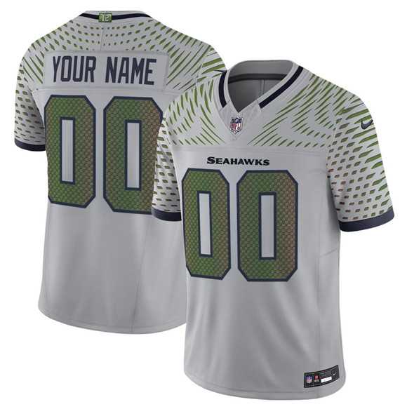 Men's Seattle Seahawks Active Player Custom Gray 2025 F.U.S.E. 'Rivalries' Vapor Untouchable Limited Stitched Jersey,We sell and wholesale Men's Seattle Seahawks Active Player Custom Gray 2025 F.U.S.E. 'Rivalries' Vapor Untouchable Limited Stitched Jersey on line form chian!