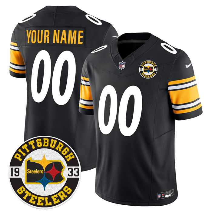 Mens Pittsburgh Steelers Throwback 1933 Patch black Vapor Limited All Stitched Jersey,We sell and wholesale Mens Pittsburgh Steelers Throwback 1933 Patch black Vapor Limited All Stitched Jersey on line form chian!