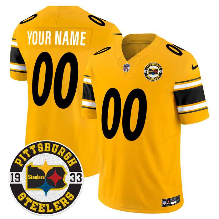 Mens Pittsburgh Steelers Throwback 1933 Patch yellow Vapor Limited All Stitched Jersey,We sell and wholesale Mens Pittsburgh Steelers Throwback 1933 Patch yellow Vapor Limited All Stitched Jersey on line form chian!