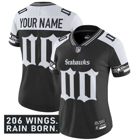 Women's Seattle Seahawks Active Player Custom Black Alternate 2025 F.U.S.E. 'Gothic Rain City Shadows Edition' Vapor Untouchable Limited Football Stitched Jersey,We sell and wholesale Women's Seattle Seahawks Active Player Custom Black Alternate 2025 F.U.S.E. 'Gothic Rain City Shadows Edition' Vapor Untouchable Limited Football Stitched Jersey on line form chian!