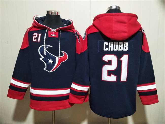 Men's Houston Texans #21 Nick Chubb Navy Ageless Must-Have Lace-Up Pullover Hoodie,We sell and wholesale Men's Houston Texans #21 Nick Chubb Navy Ageless Must-Have Lace-Up Pullover Hoodie on line form chian!
