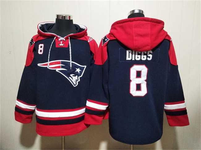 Men's New England Patriots #8 Stefon Diggs Navy Ageless Must-Have Lace-Up Pullover Hoodie,We sell and wholesale Men's New England Patriots #8 Stefon Diggs Navy Ageless Must-Have Lace-Up Pullover Hoodie on line form chian!