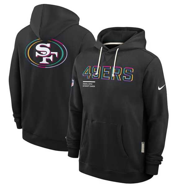Men's San Francisco 49ers Black 2025 Crucial Catch Dri-FIT Hoodie,We sell and wholesale Men's San Francisco 49ers Black 2025 Crucial Catch Dri-FIT Hoodie on line form chian!