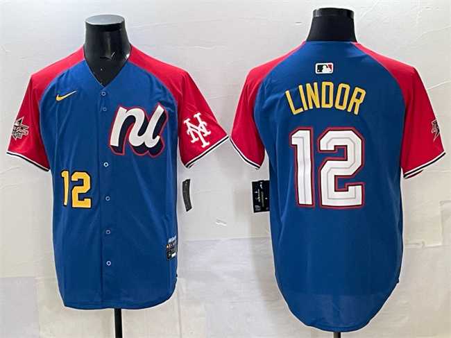 Men's National League #12 Francisco Lindor Blue Red Alternate 2025 All-Star Edition Limited Stitched Jersey,We sell and wholesale Men's National League #12 Francisco Lindor Blue Red Alternate 2025 All-Star Edition Limited Stitched Jersey on line form chian!