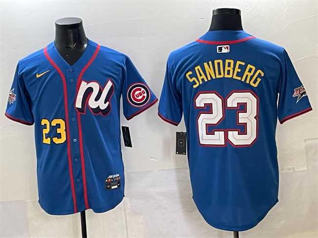 Men's National League #23 Ryne Sandberg Blue 2025 All-Star Edition Limited Stitched Jersey,We sell and wholesale Men's National League #23 Ryne Sandberg Blue 2025 All-Star Edition Limited Stitched Jersey on line form chian!