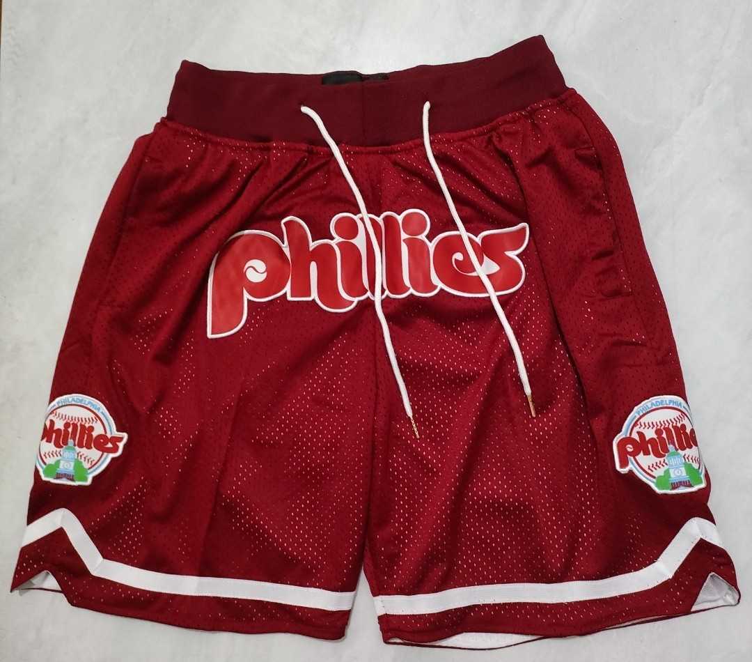 Men's Philadelphia Phillies Red Just Don Shorts Shorts,We sell and wholesale Men's Philadelphia Phillies Red Just Don Shorts Shorts on line form chian!