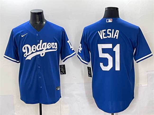 Men's Los Angeles Dodgers #51 Alex Vesia Blue Cool Base Stitched Jersey,We sell and wholesale Men's Los Angeles Dodgers #51 Alex Vesia Blue Cool Base Stitched Jersey on line form chian!