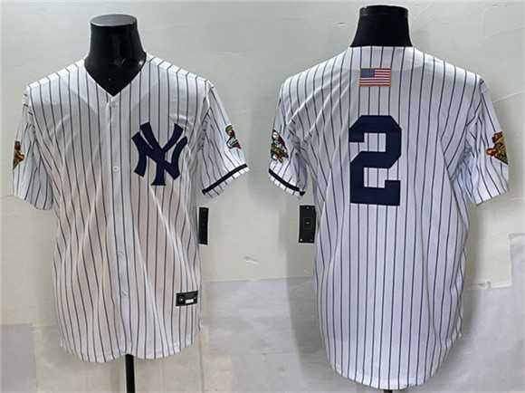 Men's New York Yankees #2 Derek Jeter White Strip World Series Limited Stitched Jersey,We sell and wholesale Men's New York Yankees #2 Derek Jeter White Strip World Series Limited Stitched Jersey on line form chian!