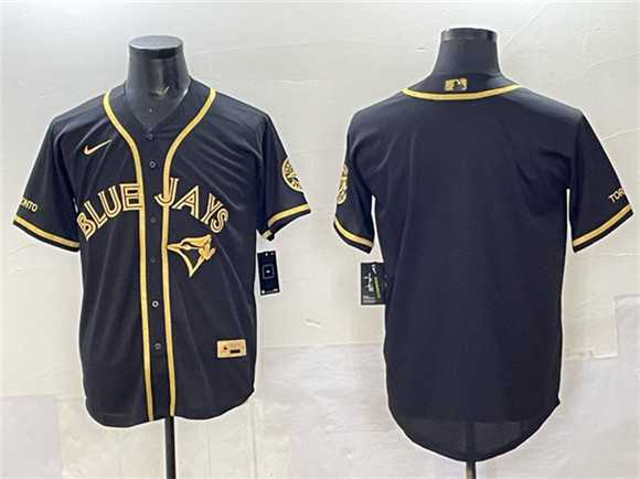 Men's Toronto Blue Jays Blank Black Gold Cool Base Stitched Jersey,We sell and wholesale Men's Toronto Blue Jays Blank Black Gold Cool Base Stitched Jersey on line form chian!