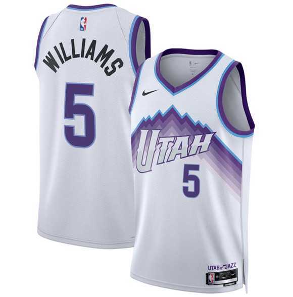 Men's Utah Jazz #5 Cody Williams White 2025 Association Edition Stitched Jersey Dzhi,We sell and wholesale Men's Utah Jazz #5 Cody Williams White 2025 Association Edition Stitched Jersey Dzhi on line form chian!