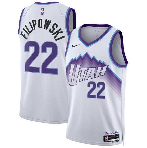 Men's Utah Jazz #22 Kyle Filipowski White 2025 Association Edition Stitched Jersey Dzhi,We sell and wholesale Men's Utah Jazz #22 Kyle Filipowski White 2025 Association Edition Stitched Jersey Dzhi on line form chian!