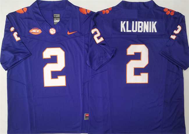 Men's Clemson Tigers #2 Cade Klubnik Purple F.U.S.E. Stitched Football Jersey,We sell and wholesale Men's Clemson Tigers #2 Cade Klubnik Purple F.U.S.E. Stitched Football Jersey on line form chian!
