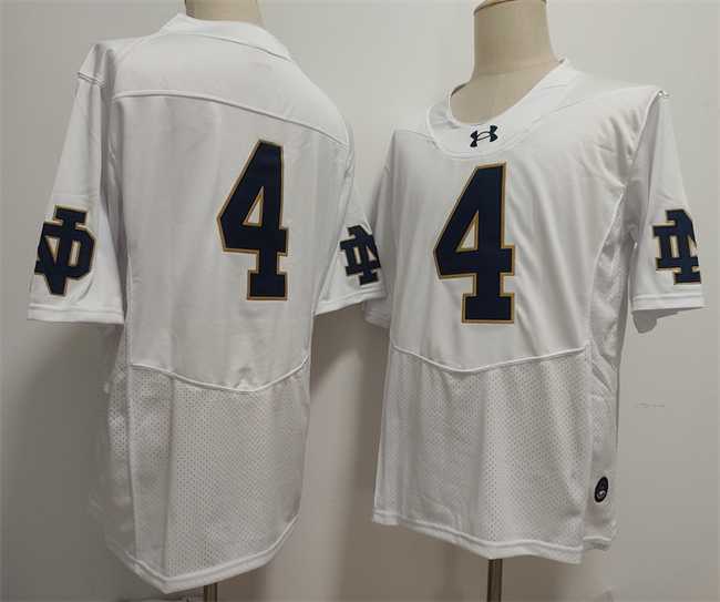 Men's Notre Dame Fighting Irish #4 Jeremiyah Love White Limited Stitched Jersey,We sell and wholesale Men's Notre Dame Fighting Irish #4 Jeremiyah Love White Limited Stitched Jersey on line form chian!