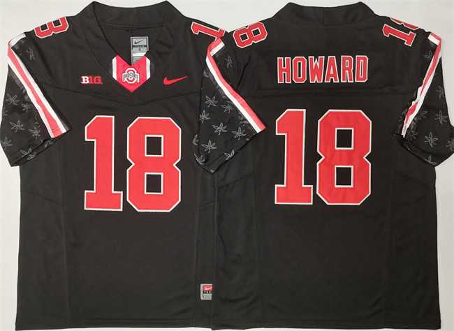 Men's Ohio State Buckeyes #18 Will Howard Black 2025 F.U.S.E. Limited Stitched Jersey,We sell and wholesale Men's Ohio State Buckeyes #18 Will Howard Black 2025 F.U.S.E. Limited Stitched Jersey on line form chian!