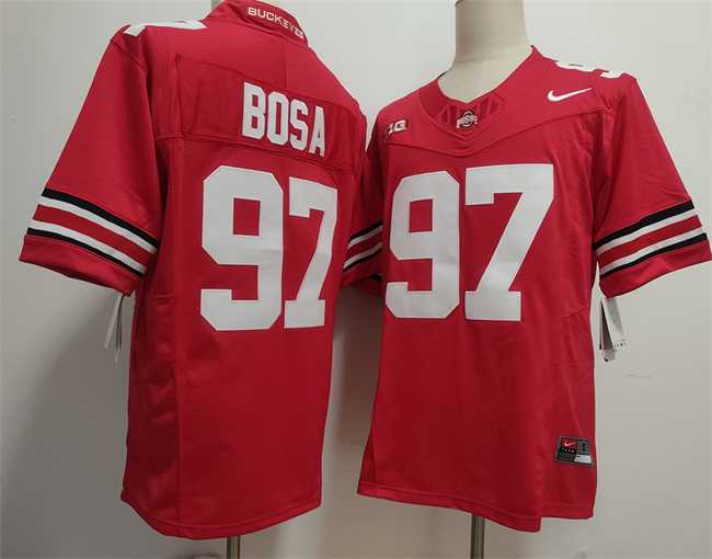 Men's Ohio State Buckeyes #97 Nick Bosa Red 2025 F.U.S.E. Limited Stitched Jersey,We sell and wholesale Men's Ohio State Buckeyes #97 Nick Bosa Red 2025 F.U.S.E. Limited Stitched Jersey on line form chian!