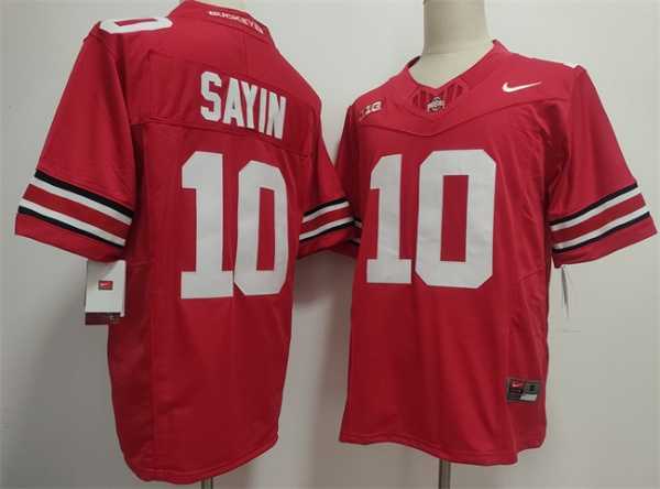 Men's Ohio State Buckeyes #10 Julian Sayin Red 2025 F.U.S.E. Limited Stitched Jersey,We sell and wholesale Men's Ohio State Buckeyes #10 Julian Sayin Red 2025 F.U.S.E. Limited Stitched Jersey on line form chian!
